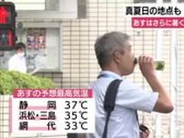浜松32℃・松崎31.3℃…暖かく湿った空気の影響で真夏日　4日は猛暑日予想　熱中症に注意　静岡