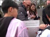 「Beautiful Cherry blossom!」小中学生が外国人観光客に桜の名所を英語で案内　宮城・柴田町