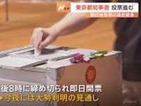 東京都知事選挙　午後5時の推定投票率30.53％で前回より0.1ポイント低く　期日前投票は過去最多　今夜には大勢判明