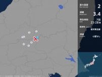 栃木県で最大震度2の地震　栃木県・日光市
