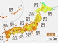 朝から記録的高温　日中は関東・東海で40℃迫る危険な暑さ続く 熱中症に厳重警戒