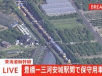【速報】東海道新幹線、浜松駅から名古屋駅の上下線で運転見合わせ　保守用車同士が接触する事故の影響　接触により作業員1人がけが