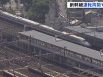 東海道新幹線　始発から運転再開 「改札は入場制限」浜松駅では列車待つ人の列も