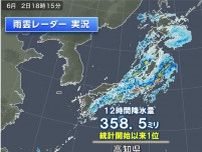 台風2号や前線の影響　記録的な雨　30メートル超の風　あす3日にかけて大雨に警戒