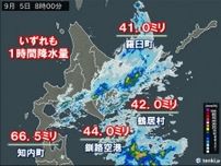 北海道で非常に激しい雨　雨が弱まっても土砂災害などに注意