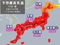 きょう15日も蒸し暑い　九州に熱中症警戒アラート　北海道はカラリ　朝晩は肌寒い
