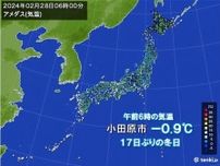 今朝は冷え込み強まる　日中は各地で気温上昇　名古屋8日ぶりに15℃以上か　服装は