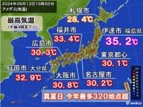 福島県で今年全国初の猛暑日　都心で今年初の真夏日　14日がピーク　暑さ避けて