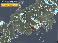 関東　西部や北部に活発な雨雲　発雷も観測　今夜にかけてゲリラ雷雨に注意