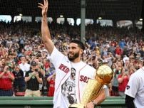 NBA王者セルティックスが地元ボストンで始球式！記念の夜にレッドソックスは劇的サヨナラ勝ち、吉田正尚も「後押し」実感＜DUNKSHOOT＞