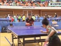 地元の鹿沼市でメダリスト平野早矢香さん卓球大会　５４０人が参加し白熱したラリー