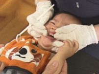 歯磨きのアドバイスも…名古屋市千種区の歯科医師会が無料の歯科検診 未就学児と保護者ら約120人が参加