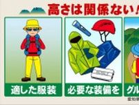 標高1000m以下でも「関係ない」登山に最低限必要な装備とは 山岳救助隊は事前の準備や慎重な判断求める