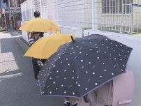 午後1時37分『39.7度』観測…三重県松阪市飯南町の粥見 小学校では下校時に置き傘の“雨傘”で日よけ