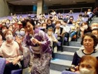 演歌歌手の島津悦子が観光大使を務める石川県志賀町で支援コンサートを開催