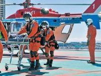 日医大武蔵小杉病院 震災想定し初のヘリ訓練 搬送作業 10分ほどで完了〈川崎市中原区〉