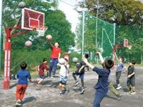 バスケットゴール 鷺沼公園で常設化 市の整備が完了〈川崎市宮前区〉