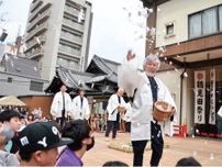 鶴見神社 伝統芸能「田祭り」に歓声 万燈神輿のパレードも〈横浜市鶴見区〉