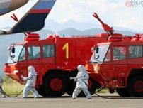 ヨーロッパ生まれの「スーパー高性能消防車」仙台空港にデビュー 記念の目印も