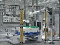 パワーエックスが国内最大級の蓄電池工場の生産ラインを報道陣に公開【岡山・玉野市】