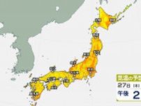雨のあと来週は日差し多め…真夏のような厳しい暑さ続く【気温シミュレーション】梅雨前線は日本海に停滞へ