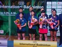国際バドミントンU16庄内2024 女子シングルスは渡邉柚乃選手（岡山・倉敷一中）が優勝