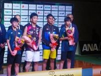 山形・鶴岡市で開催されている国際バドミントンU16庄内　男子はプレムパンポン選手（タイ）が優勝
