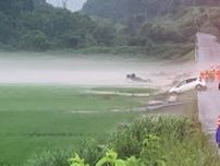【山形大雨】新庄市で流されたパトカー転覆して発見　２人救助　１人は低体温症　現場には少なくと４台の車