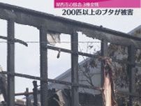 豚舎焼く火事　被害２００匹以上か（静岡・湖西市）