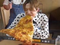 「デカ盛りハンター」世界進出！大食いの聖地アメリカで直径91cmの怪物ピザに挑む！