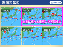 週末までに各地で梅雨入り見込み　関東甲信は過去最も遅い記録の可能性