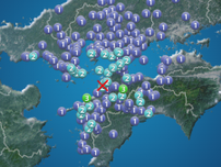 愛媛県中予でM3.9の地震　最大震度3　津波の心配なし
