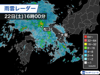 今夜は関西で局地的に激しい雨　明日は広範囲で梅雨の大雨に警戒