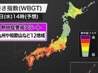 九州や和歌山など広範囲で熱中症警戒アラート　明日3日(水)対象