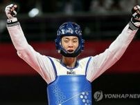 杭州アジア大会　テコンドー男子５８キロ級で韓国の張準が金