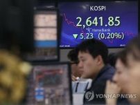 韓国総合株価指数が続落　政府の企業支援案に失望