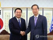 韓国首相　中国遼寧省トップに違法操業問題提起