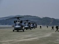 韓国軍　黄海で合同島しょ防衛訓練を実施