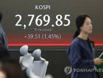 韓国総合株価指数　続伸で始まる