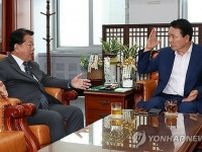 韓国与党　論評の「韓米日同盟」表現を謝罪＝「安保協力」に修正