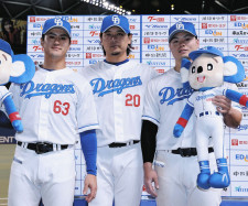 中日・板山祐太郎、「腹くくっていかないと」直球狙い勝ち越し打　観客席には5歳長男、胸張ってお立ち台
