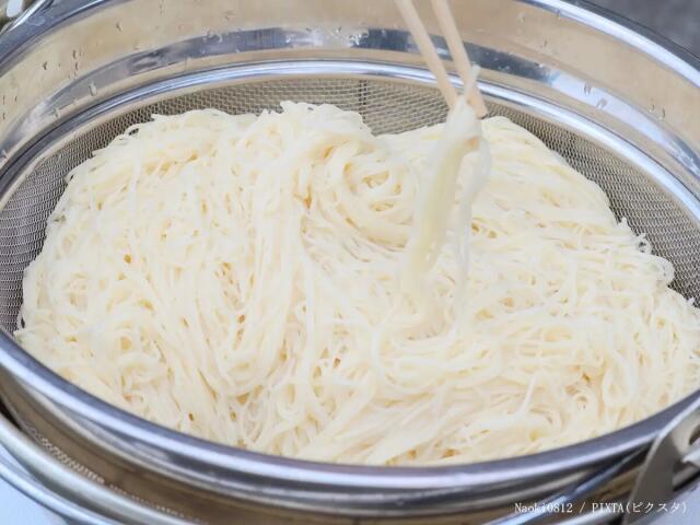 そうめん 氷水につけるのは短時間?(grape)|dメニューニュース