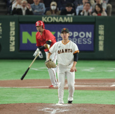 【巨人】先発・井上温大、６回に勝ち越される　４回に同点被弾の末包昇大に勝ち越しタイムリー許す