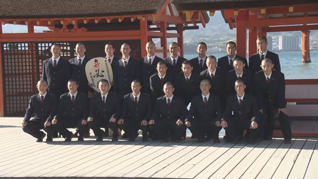 【広島】広陵高校 宮島でｾﾝﾊﾞﾂの必勝を祈願（広島ホームテレビ