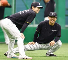 【阪神】中野拓夢はフリー打撃回避も元気　７日巨人戦で背中に死球、阿部監督謝罪の場面も
