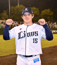 西武・與座海人が今季初勝利　雨の大宮で粘投「冷静に投げられました」