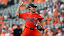 菅野智之　5回途中3失点で6勝目ならず　トラウトに左翼ポール直撃の2ラン被弾