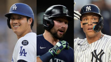 メジャー本塁打トップ3たちを比較　シーズン折り返しはローリーが32発で最多　ジャッジ、大谷翔平を上回る