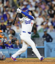 大谷翔平はジャイアンツとの首位攻防戦「1番・DH」で先発出場　山本由伸援護する10試合ぶり24号期待